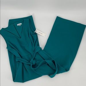 NWT Calvin Klein Kelly teal jump suit